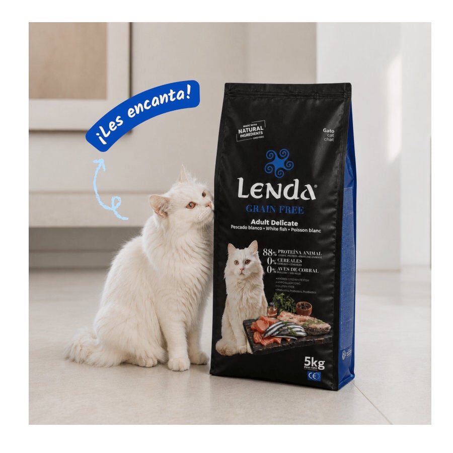 5 Kg Lenda Grain Free Pescado Blanco pienso para gatos, , large indicador imagen numero 5