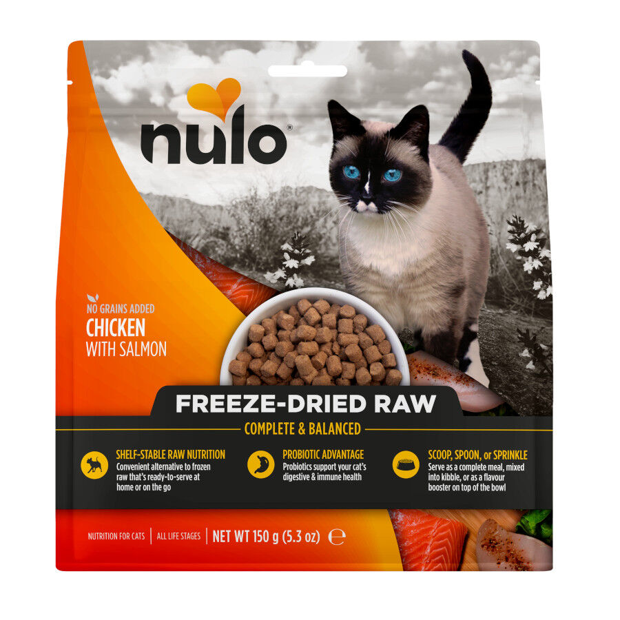 150 g Nulo Freeze Dried Raw Pienso Pollo y Salm&oacute;n para gatos, , large Imagen numero 1
