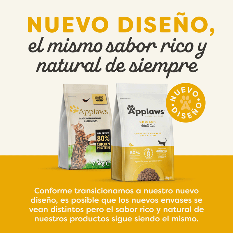 7.5 kg Applaws Adult Grain Free Pollo pienso para gatos, , large indicador imagen numero 2