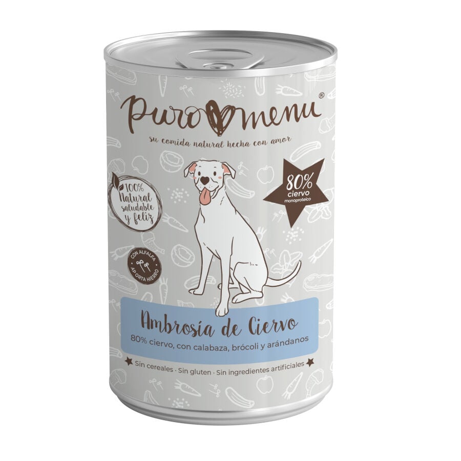 400 g Puro Menu Ambros&iacute;a de Ciervo lata para perros, , large Imagen numero 1