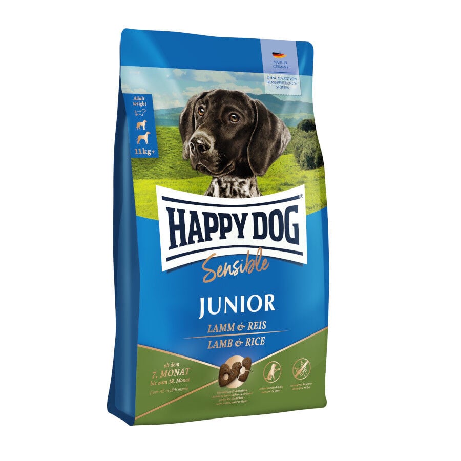 10 kg Happy Dog Junior Cordero y Arroz pienso , , large indicador imagen numero 1