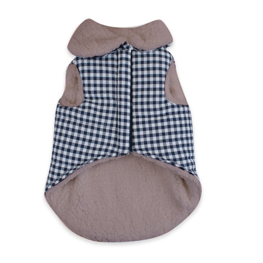 Outech Abrigo Estampado Vichy Azul para perros, , large Imagen numero 3