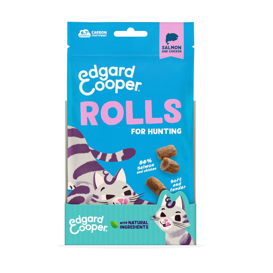 45 g Edgard & Cooper Rollitos Salm&oacute;n y Pollo para gatos, , large Imagen numero 7
