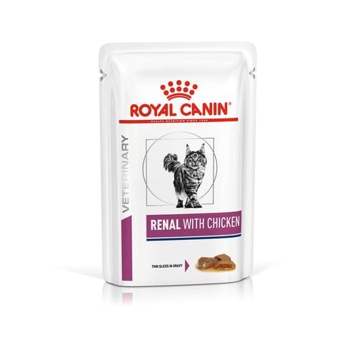 12 sobres x 85 g Royal Canin Renal pollo sobre para gatos, , large Imagen numero 1