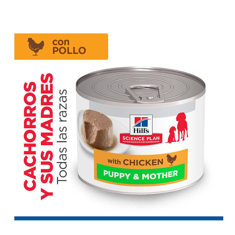 200 g Hill's Science Plan Puppy&Mother Mousse de Pollo lata para perros, , large indicador imagen numero 3