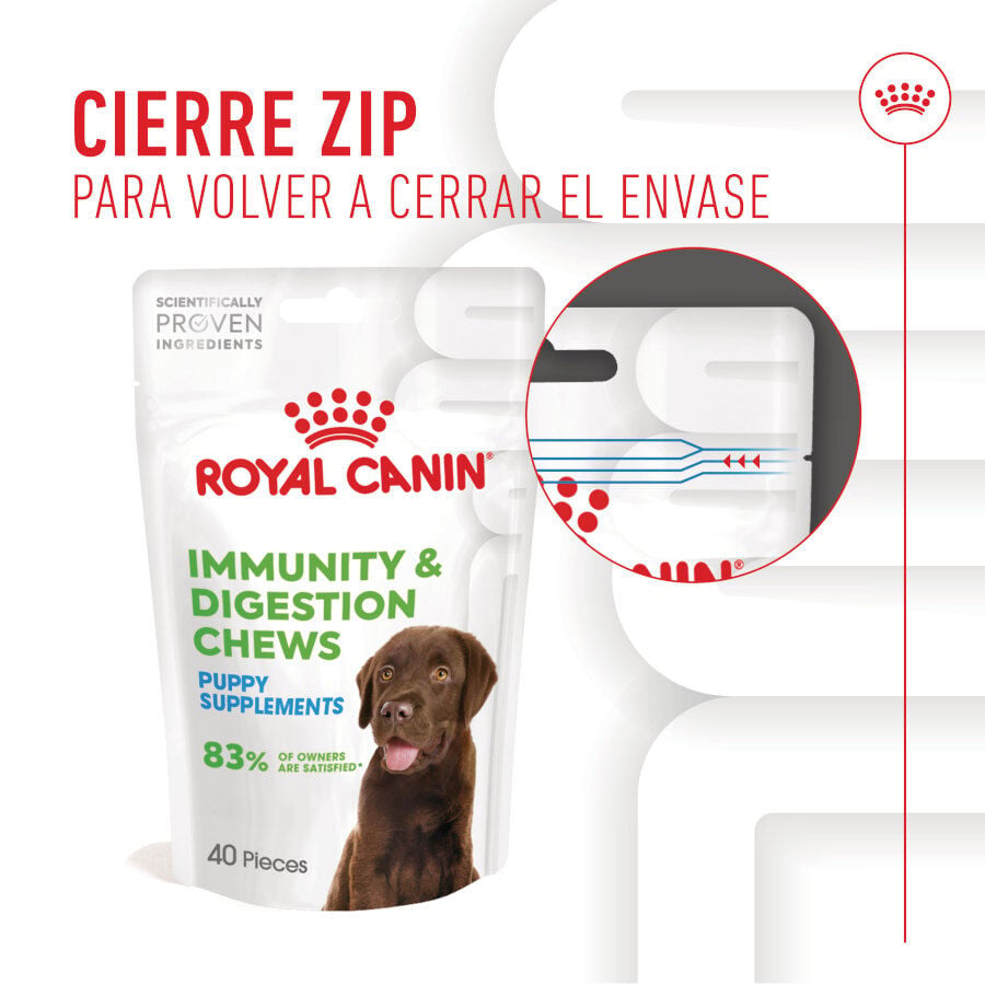100 g Royal Canin Immunity & Digestion Chews Puppy Suplemento nutricional para perros, , large indicador imagen numero 3