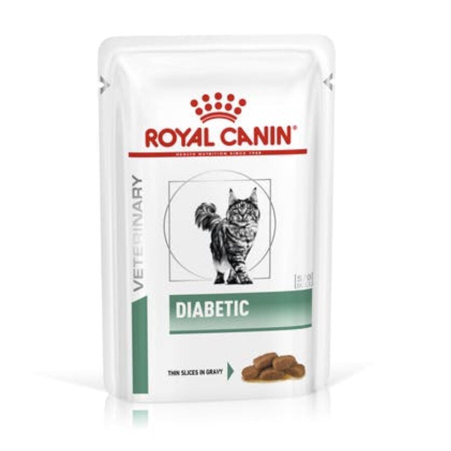 12 sobres x 85 g Royal Canin Veterinary Diet Diabetic sobres para gatos, , large Imagen numero 1