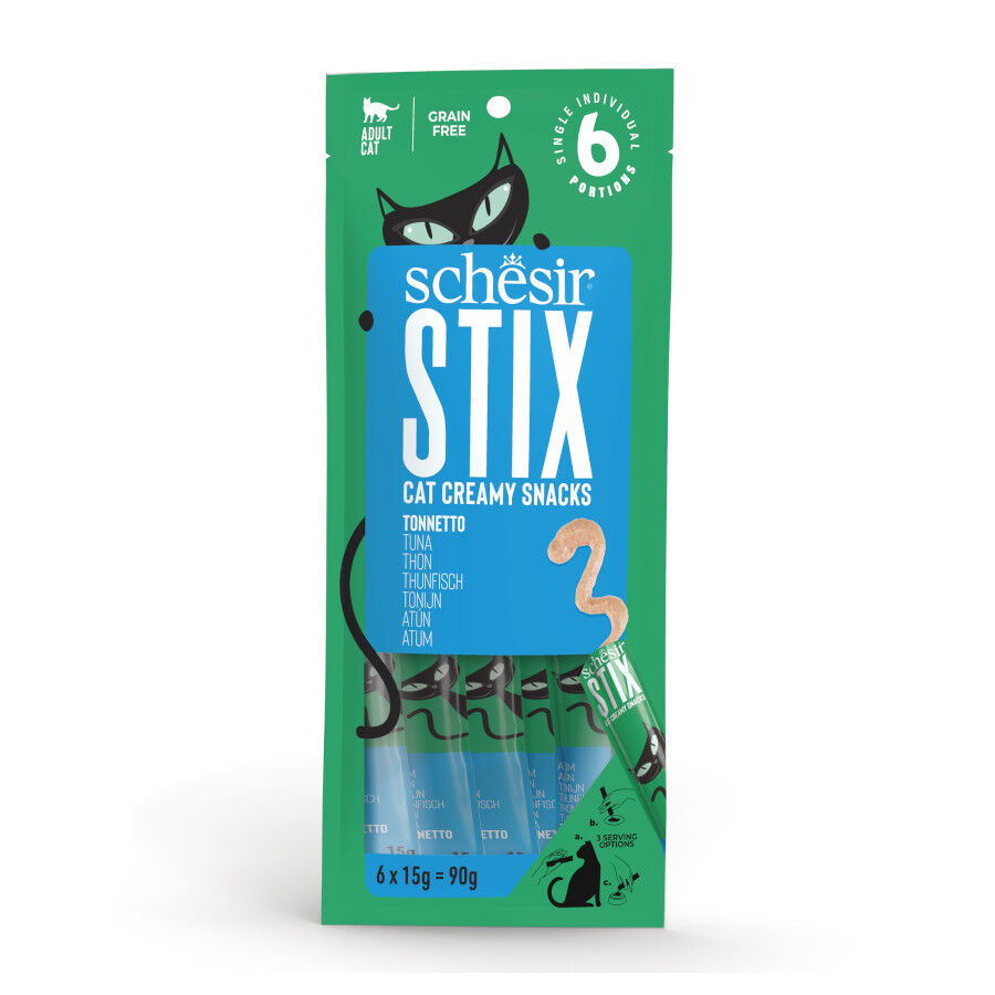 Schesir Stix Snacks At&uacute;n para gato
