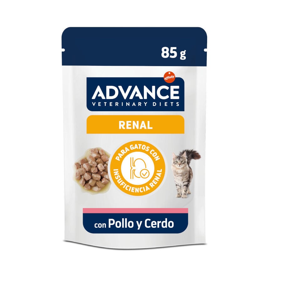 85 g Advance Renal Pollo y Cerdo sobre para gatos, , large indicador imagen numero 1