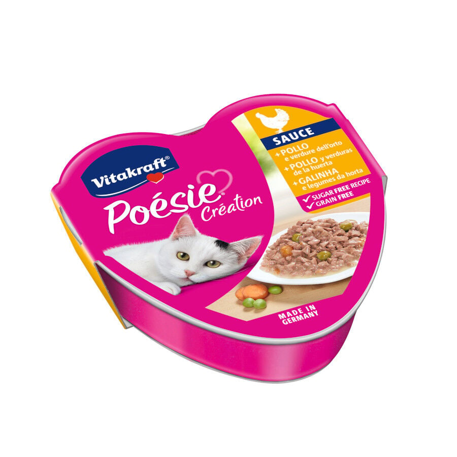 85 g Vitakraft Po&eacute;sie Pollo tarrina en salsa para gatos , , large Imagen numero 1