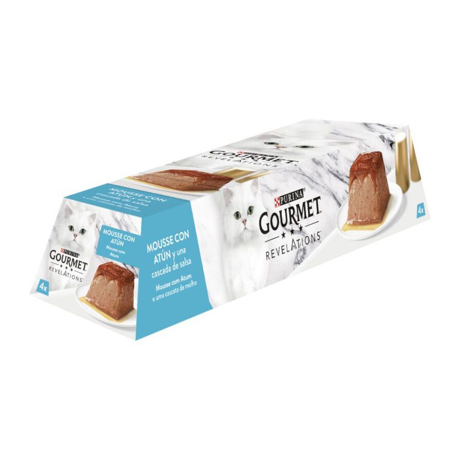 4 tarrinas x 57 g Gourmet Revelations  At&uacute;n tarrinas en mousse para gatos, , large Imagen numero 1