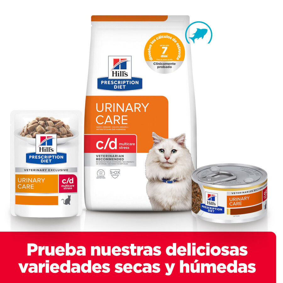 3 kg Hill's Prescription Diet Urinary Care c/d pescado azul pienso para gatos, , large indicador imagen numero 9