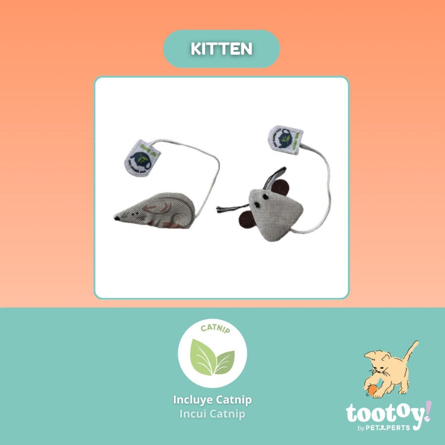 Tootoy! Rat&oacute;n de Tela con Catnip para gatitos, , large Imagen numero 5
