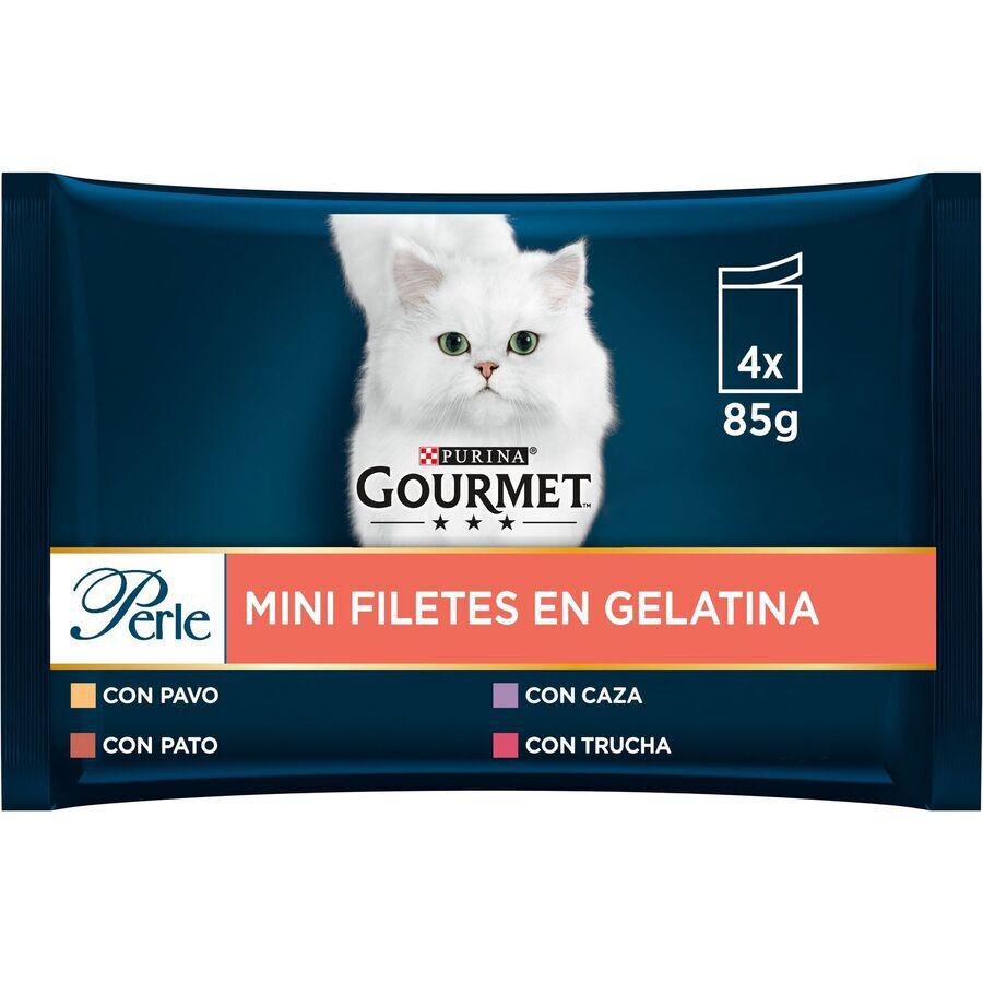 4 sobres x 85 g Gourmet Perle Filetes en gelatina sobre para gatos, , large Imagen numero 2