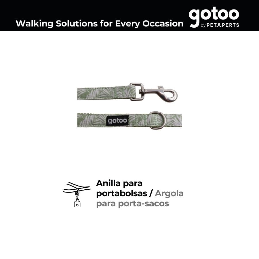 Correa estampada hojas para perros, , large Imagen numero 4