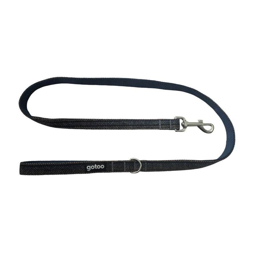 Gotoo Correa Tweed azul para perros, , large indicador imagen numero 1