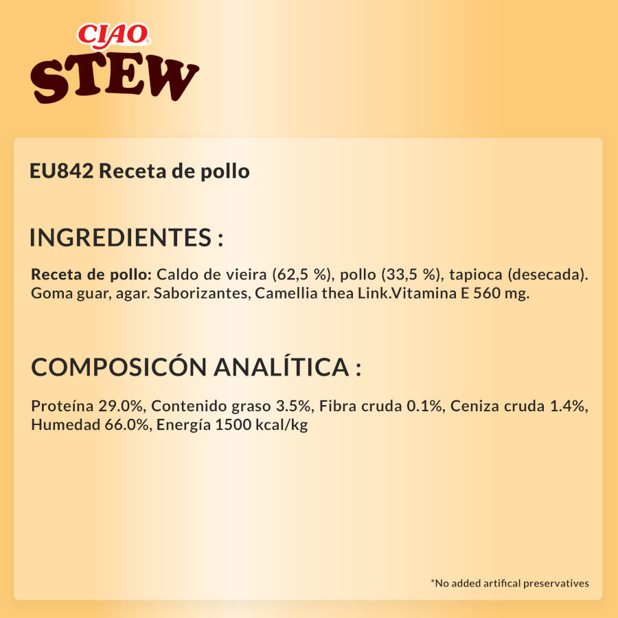 40 g Churu Stew Estofado de Pollo sobre para gatos, , large indicador imagen numero 5