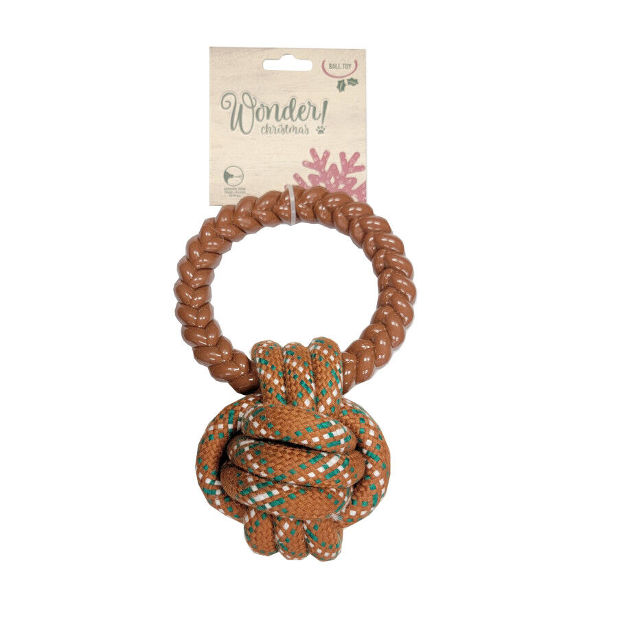 Wonder Christmas Pelota de Cuerda y Mordedor Navide&ntilde;o para perros, , large indicador imagen numero 6