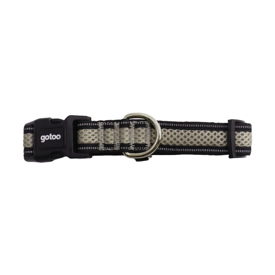 Gotoo Collar de malla transpirable gris para perros, , large indicador imagen numero 1