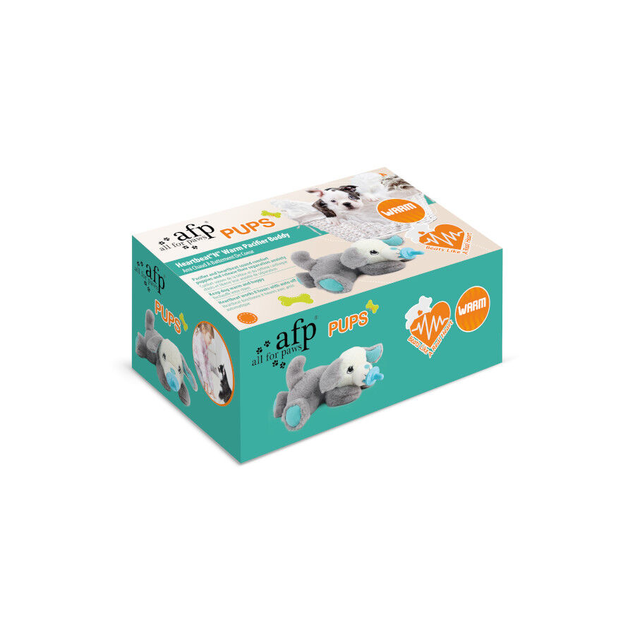 All For Paws Juguete Chupete Heartbeat Blanco para cachorros, , large indicador imagen numero 4
