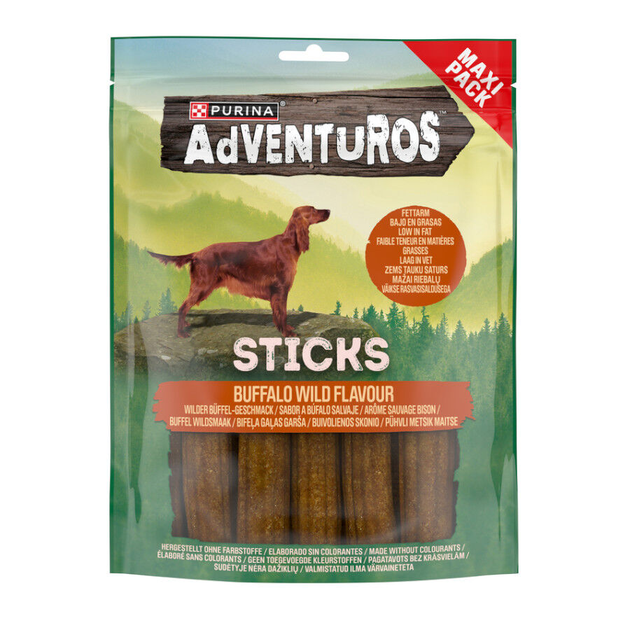 305 g Adventuros Palitos B&uacute;falo para perros, , large indicador imagen numero 1