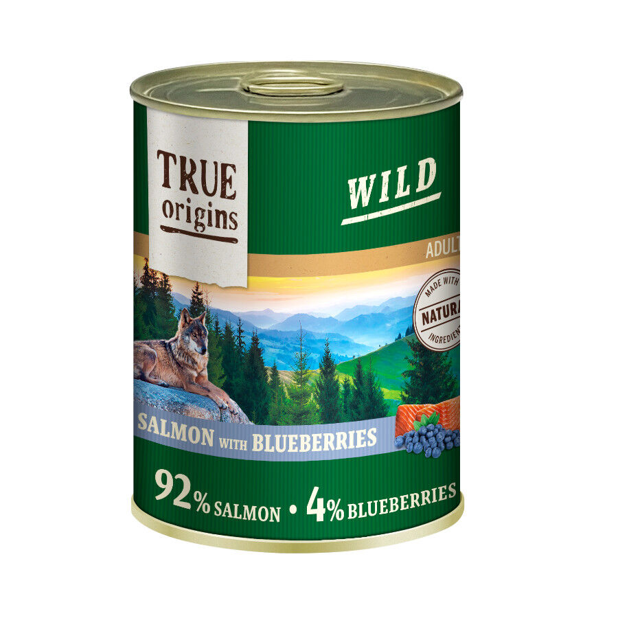 True Origins Wild Adult Salm&oacute;n lata para perros