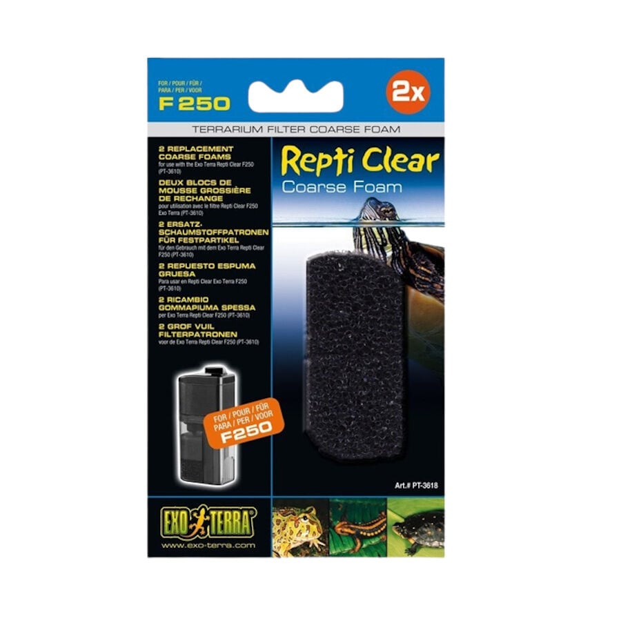 Exo Terra Esponja de recambio filtro Reptil Clear F250 para terrarios, , large Imagen numero 1