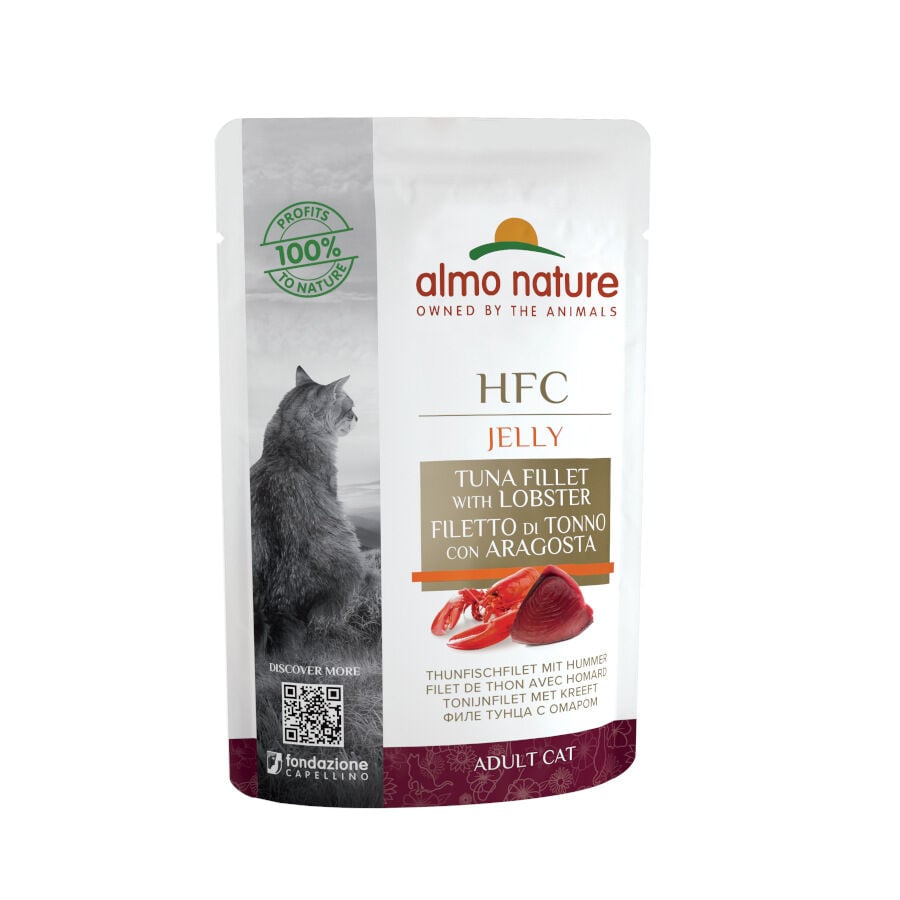 Almo Nature HFC At&uacute;n con Langosta en Gelatina sobre para gatos