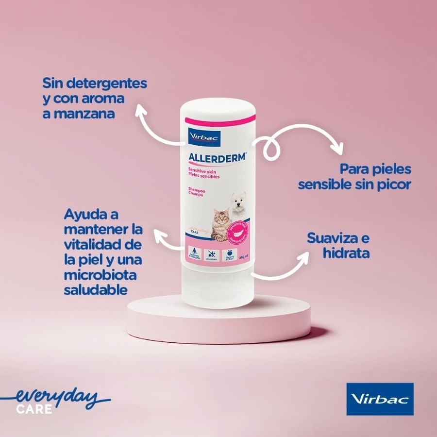Virbac Allerderm Champ&uacute; Piel Sensible para perros y gatos, , large indicador imagen numero 7