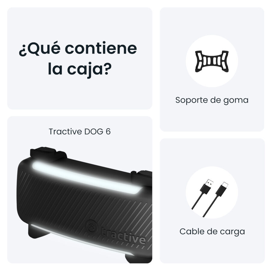 Tractive GPS Dog 6 Negro Rastreador para perros, , large indicador imagen numero 4