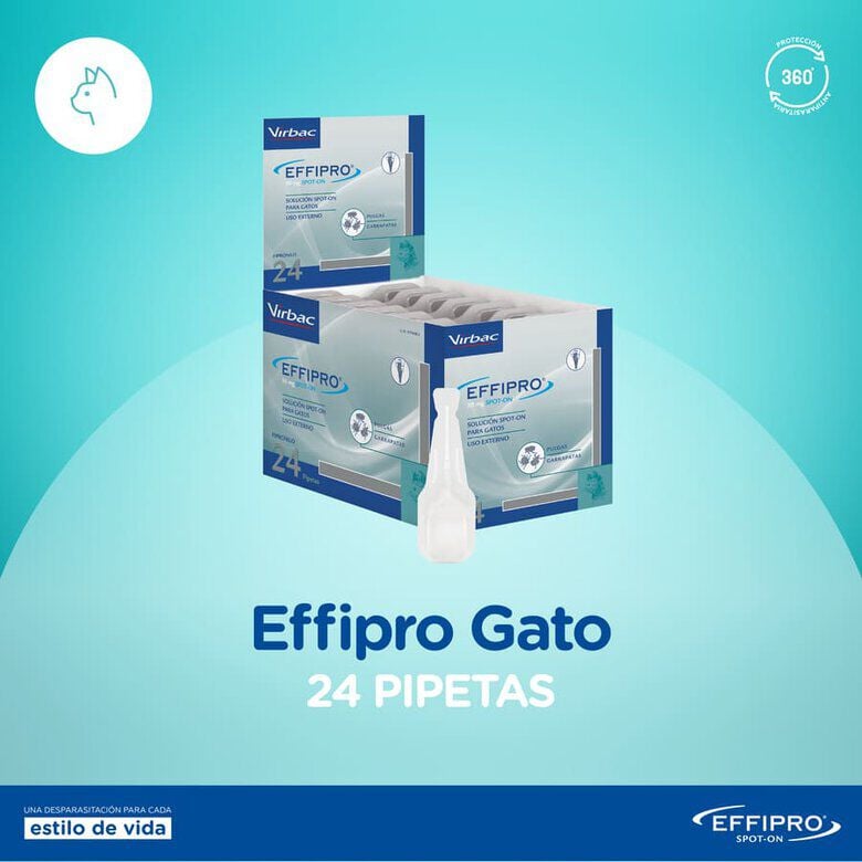 Virbac Effipro pipetas antiparasitarias gatos, , large Imagen numero 3