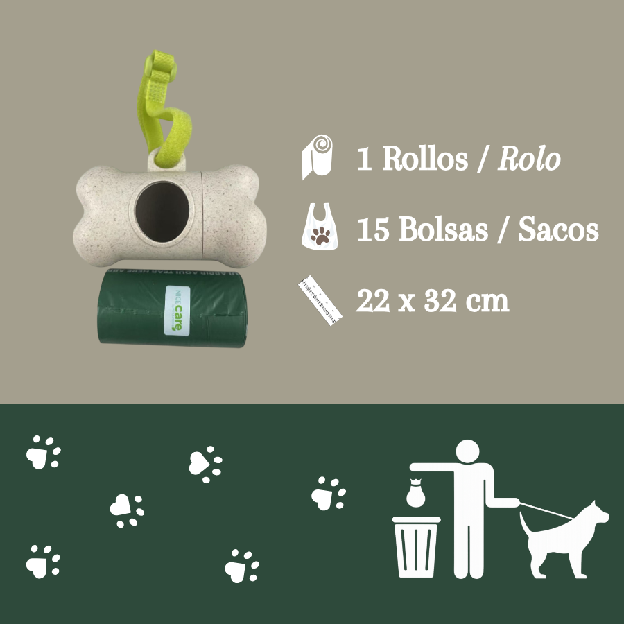 Nice Care Eco Set Dispensador + 15 Bolsas Higi&eacute;nicas para perros, , large indicador imagen numero 3