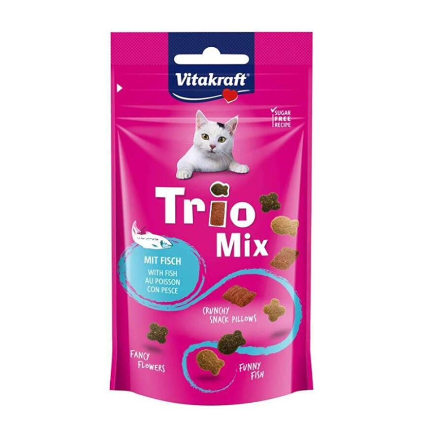 Vitakraft Galletas Trio Mix Salm&oacute;n para gatos