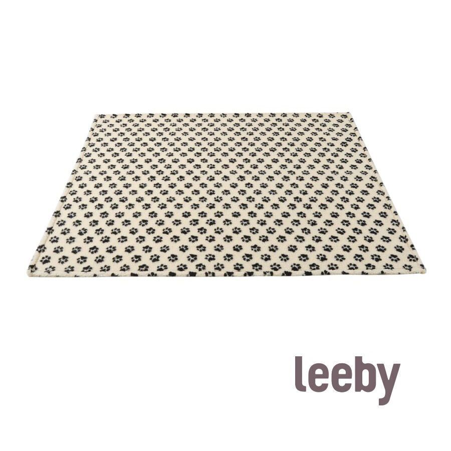 Leeby Manta de Lana con Estampado de Huellas para perros, , large Imagen numero 1