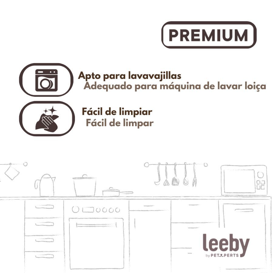 Leeby Comedero de Cer&aacute;mica Estampado Lim&oacute;n para gatos, , large indicador imagen numero 5