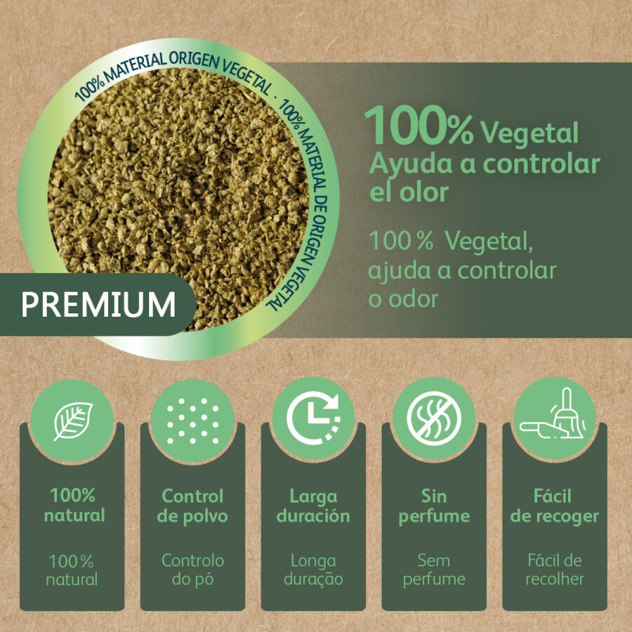 Nova Clean Pro Arena Vegetal para gatos, , large indicador imagen numero 3