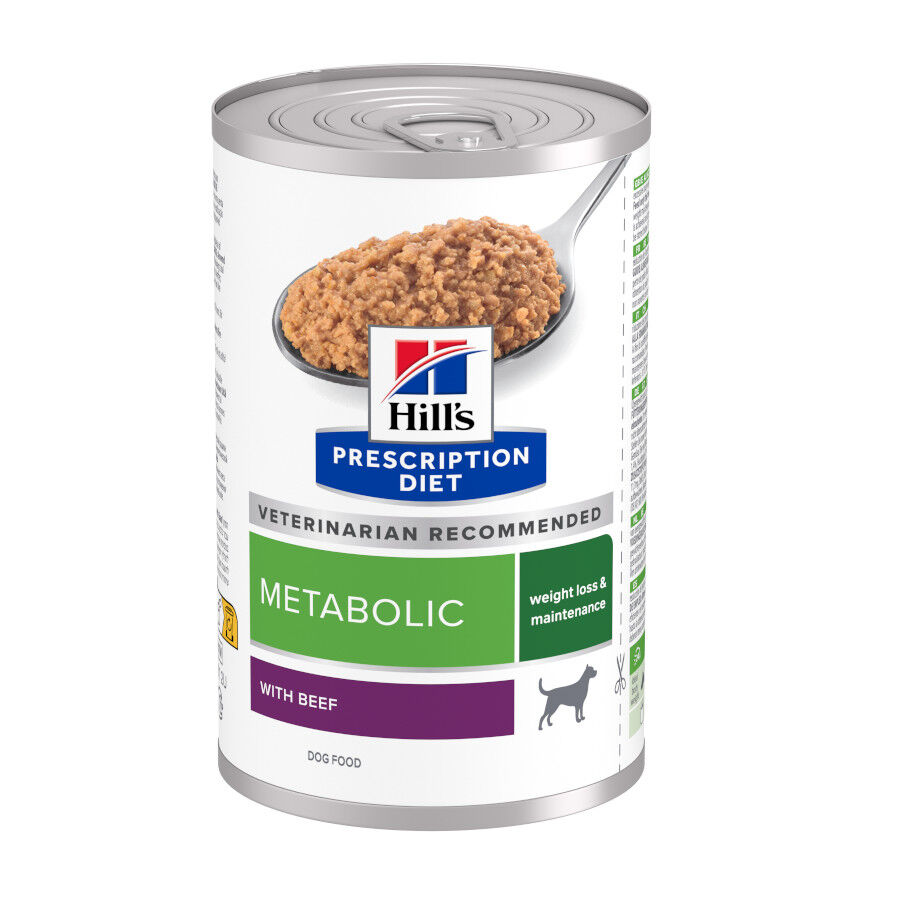 370 g Hill's Prescription Diet Metabolic Vacuno y Verduras lata para perros, , large indicador imagen numero 1