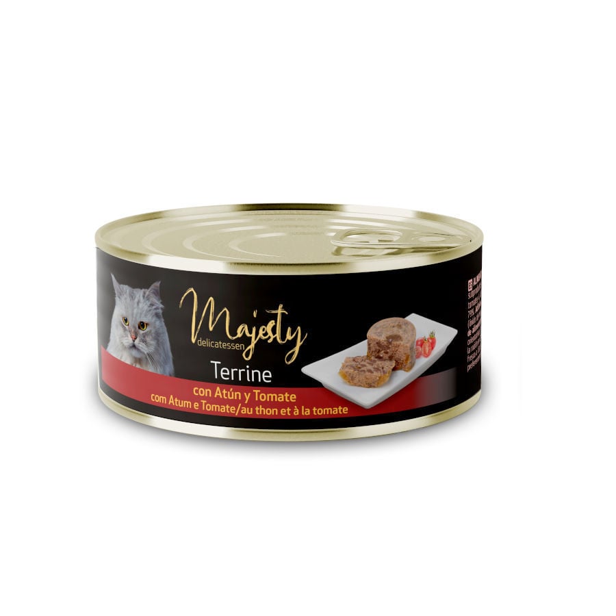 Majesty Adult Terrine At&uacute;n y Tomate lata para gatos