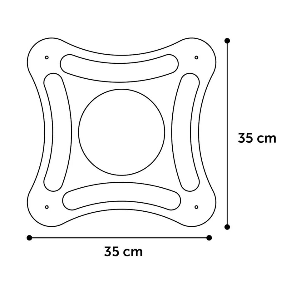 Flamingo Densi Juguete Rascador Cuadrado con Pelotas para gatos, , large indicador imagen numero 4
