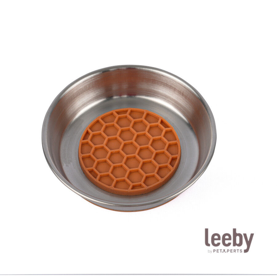 Leeby Comedero Antivoracidad de Acero Inoxidable para gatos, , large indicador imagen numero 2
