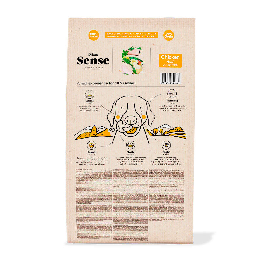 12 kg Dibaq Sense Low Grain Adult Pollo Pienso para perros, , large indicador imagen numero 7