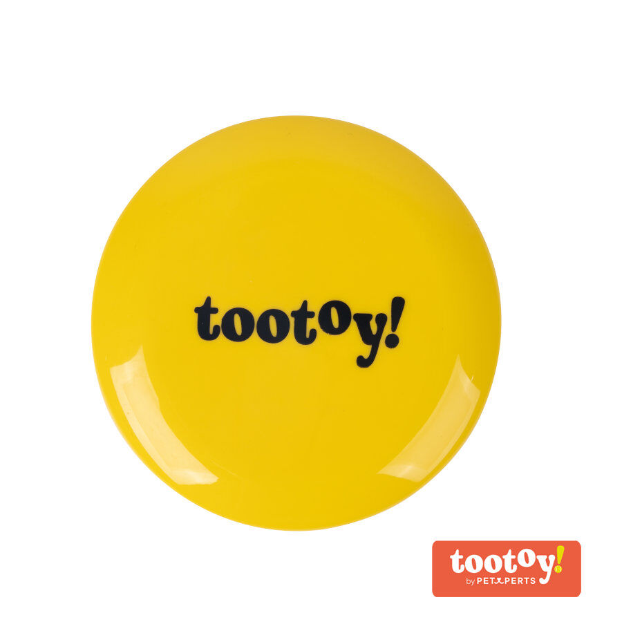 Tootoy! Flying disc Yellow Frisbee Amarillo para perros, , large Imagen numero 1