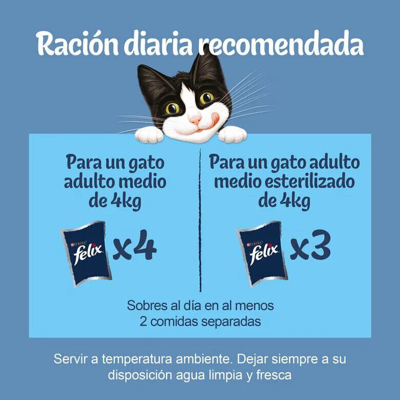 4 sobres x 85 g Felix Seleccion Pescados Sobres en gelatina para gatos - Multipack, , large indicador imagen numero 3