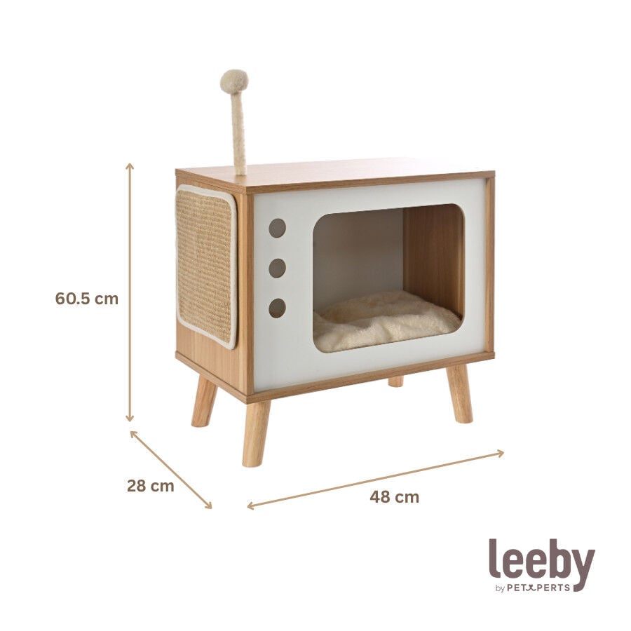 Leeby Thierre TV cama nido rascador  para gatos, , large indicador imagen numero 5