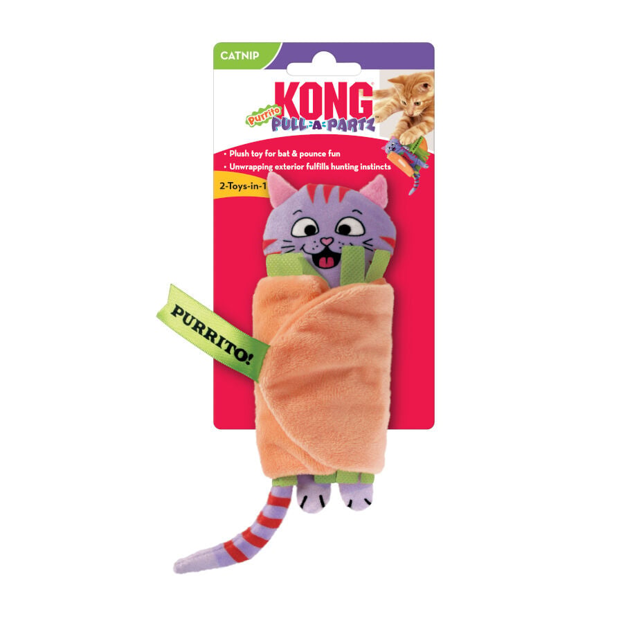 Kong Pull-A-Partz Purrito peluche para gatos, , large indicador imagen numero 3
