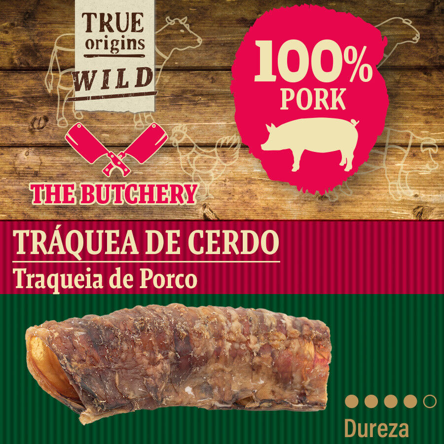 Pack 5 uds. True Origins Wild Tr&aacute;quea Cerdo Snack para perros, , large indicador imagen numero 4