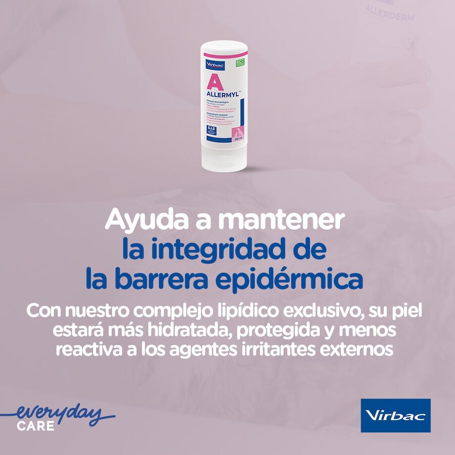 Virbac Allermyl Champ&uacute; dermatol&oacute;gico para piel sensible de perros y gatos, , large Imagen numero 5