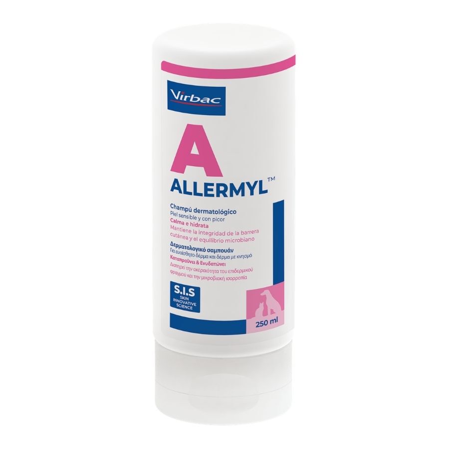 Virbac Allermyl Champ&uacute; dermatol&oacute;gico para piel sensible de perros y gatos, , large Imagen numero 1