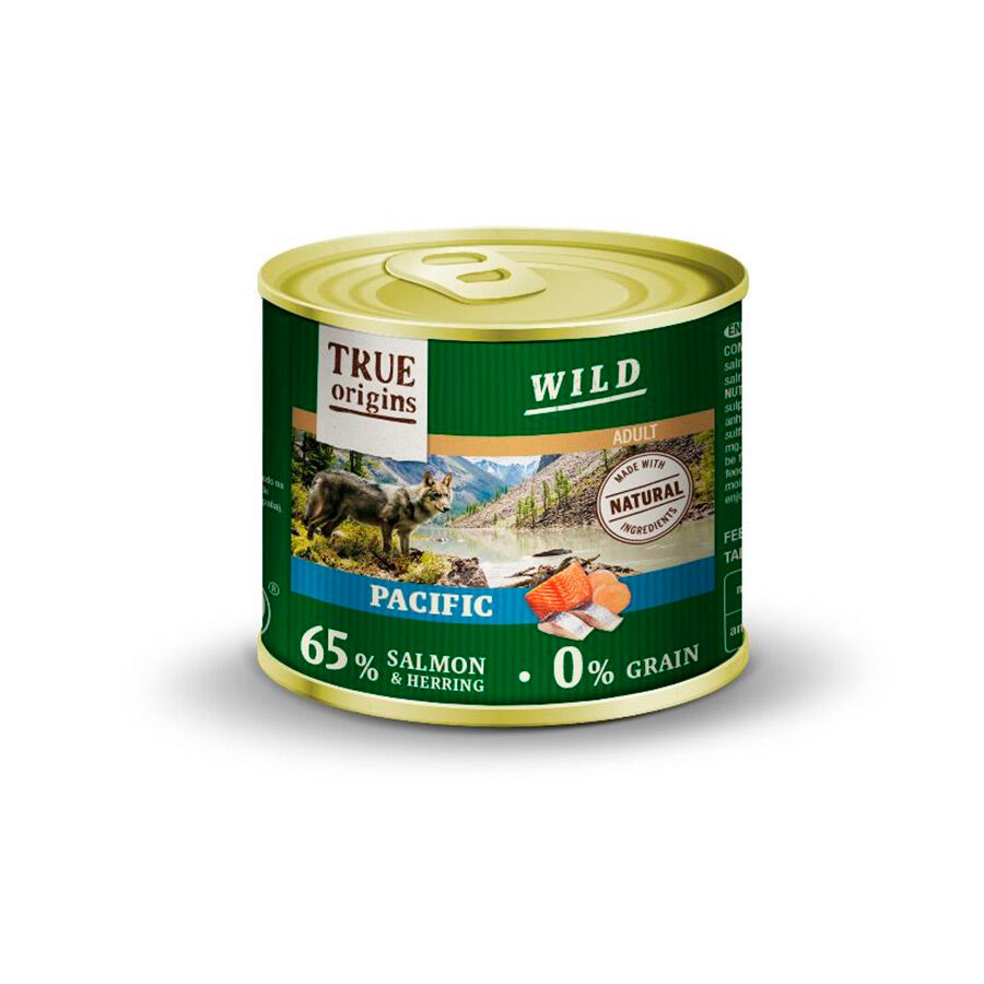 True Origins Wild Adult Pacific Salm&oacute;n y Arenque en pat&eacute; lata para perros