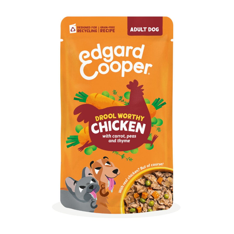 150 g Edgard & Cooper Adult Grain Free Pollo sobre para perros, , large Imagen numero 1